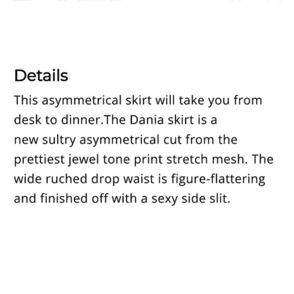 NWT MISA Los Angeles “Dania” Asymmetrical Floral Wrap Skirt Size Small - Picture 9 of 9